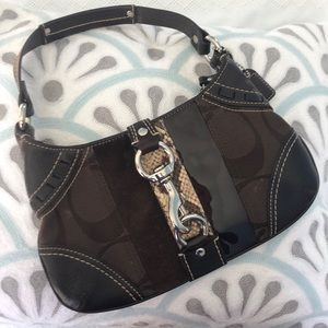 Brown coach purse